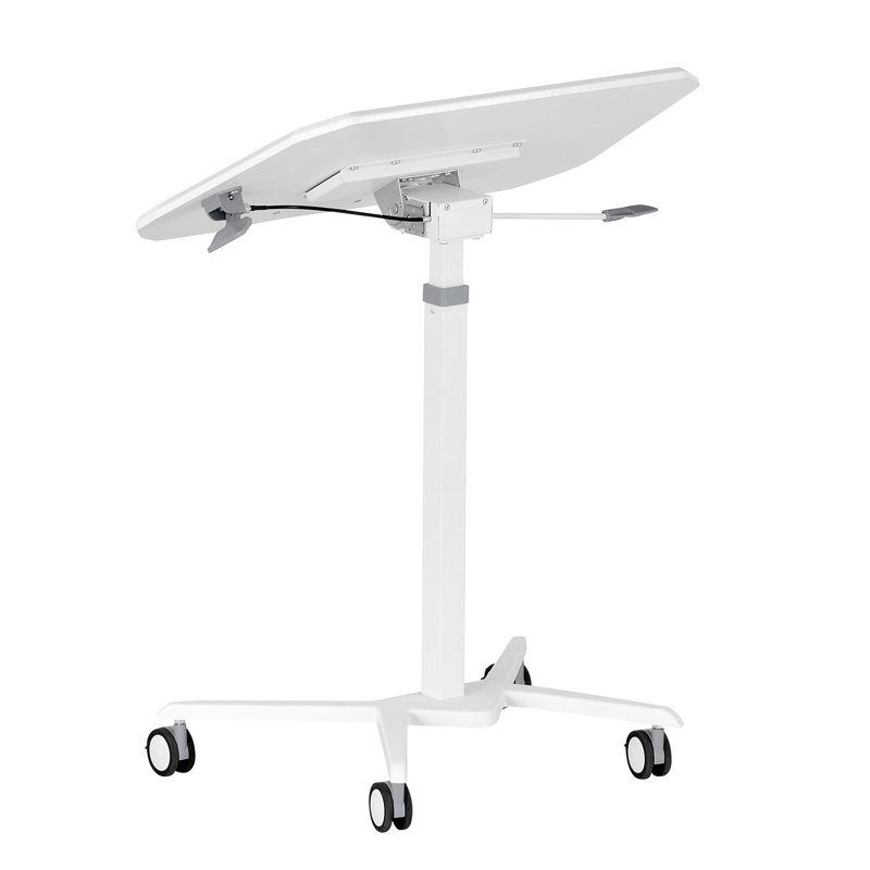 Mobile Laptop Computer Stand With Height Adjustable And Tiltable Tabletop