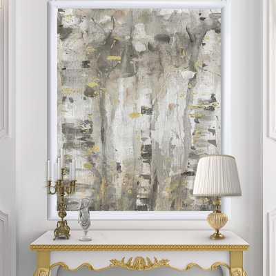 «The Modern Gray Forest II», reproduction sur toile encadrée