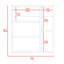 Pharmacie avec miroir, cinq tablettes internes, porte simple - pin-1532496862