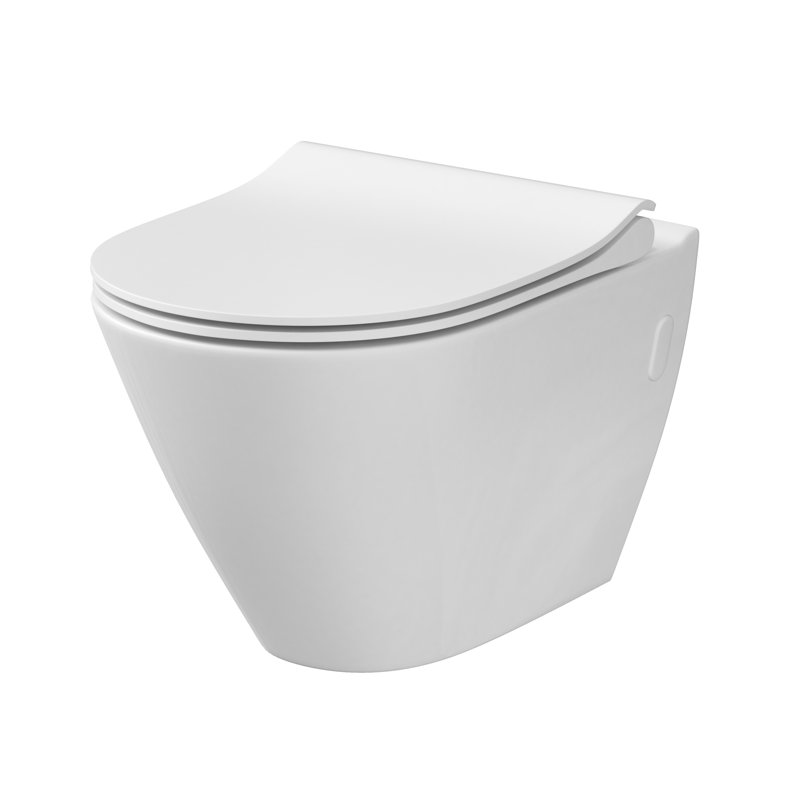 Cersanit 5L LPF Round Wall Mounted Wall Hung Toilets (Seat Included)