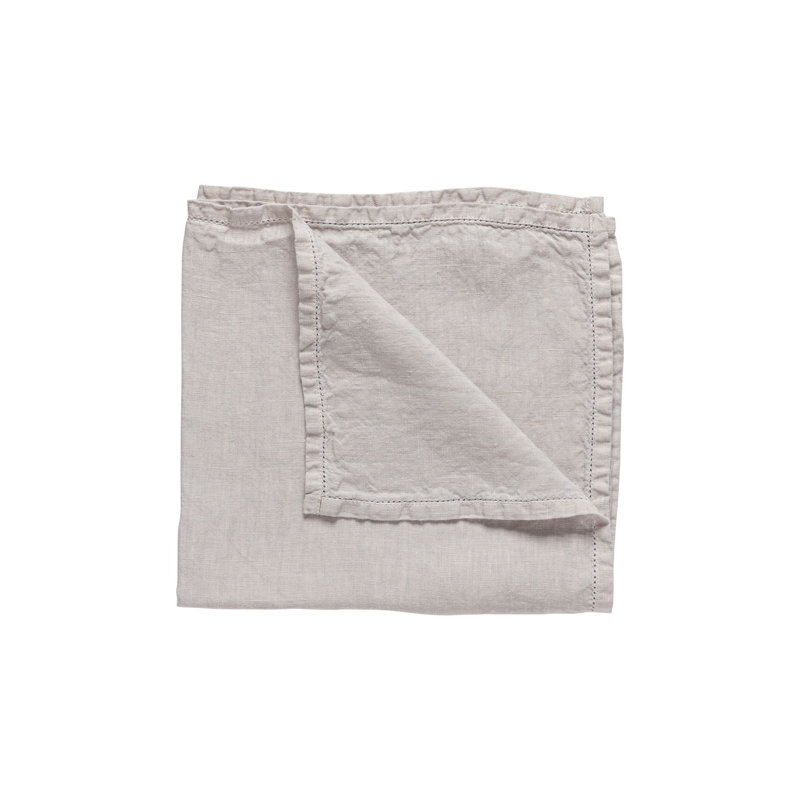 Ajour Luisa Round Napkin, Cinza Claro