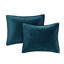 Ensembles de literie en velours luxueux bleu sarcelle pour une maison confortable