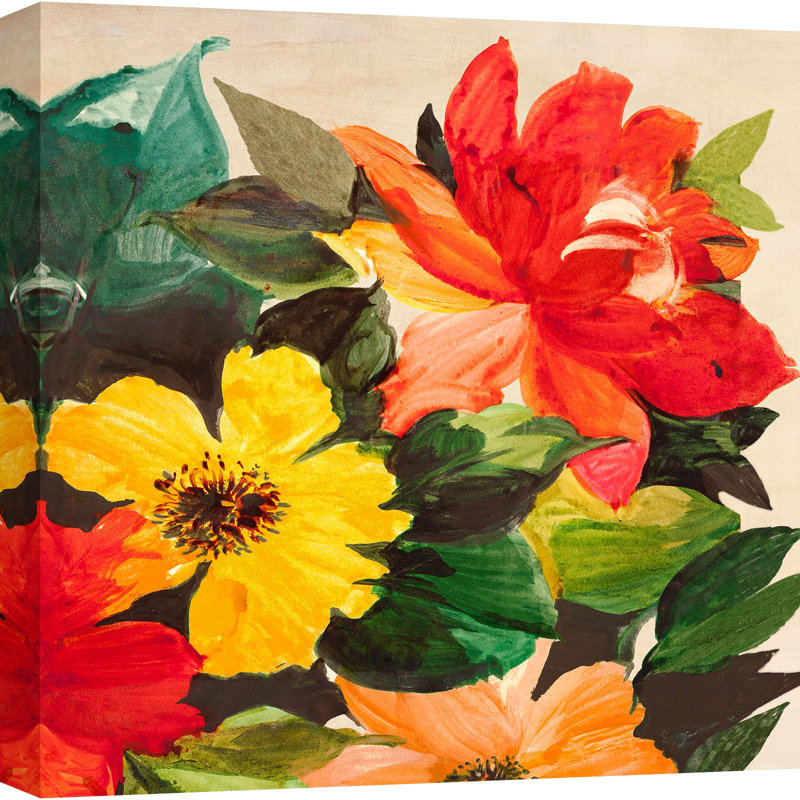 Summer In The Garden II - Wrapped Canvas Print, 70cm H x 70cm W x 4cm D