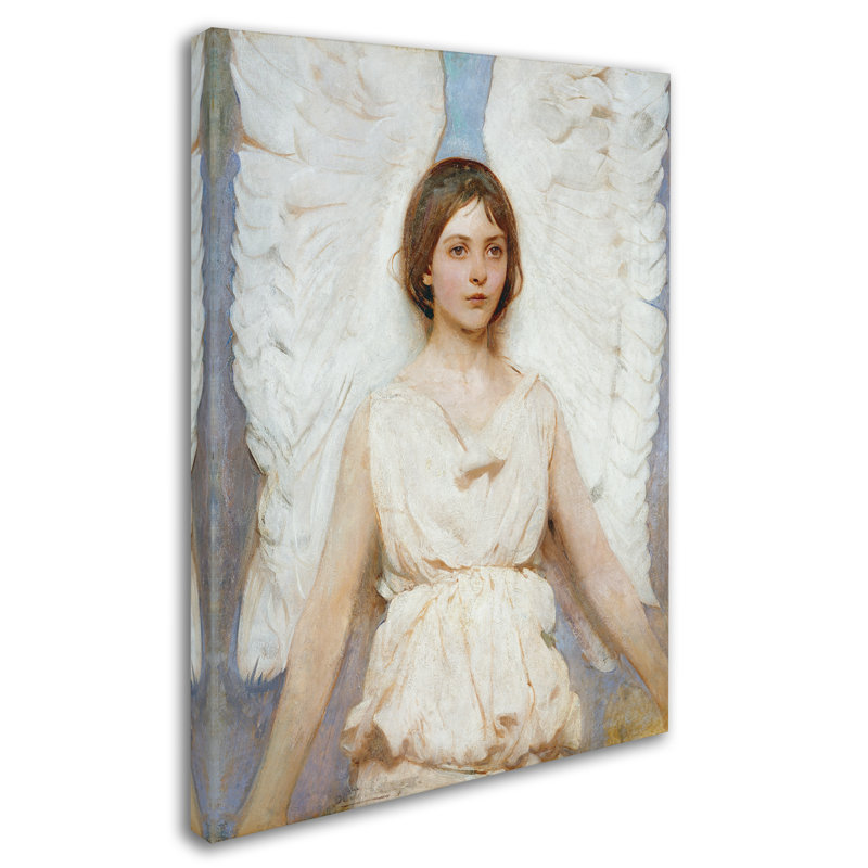 « ange », reproduction sur toile tendue, H 19 po x l 14 po
