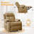 KORSER Recliner Chair, Rocker Recliners For Living Room, Small Recliner For Small Spaces, Fabric Manual Recliners With Side Pockects-927350986