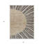 Tapis extérieur lavable abstrait beige et taupe 3 pi x 5 pi chocolat