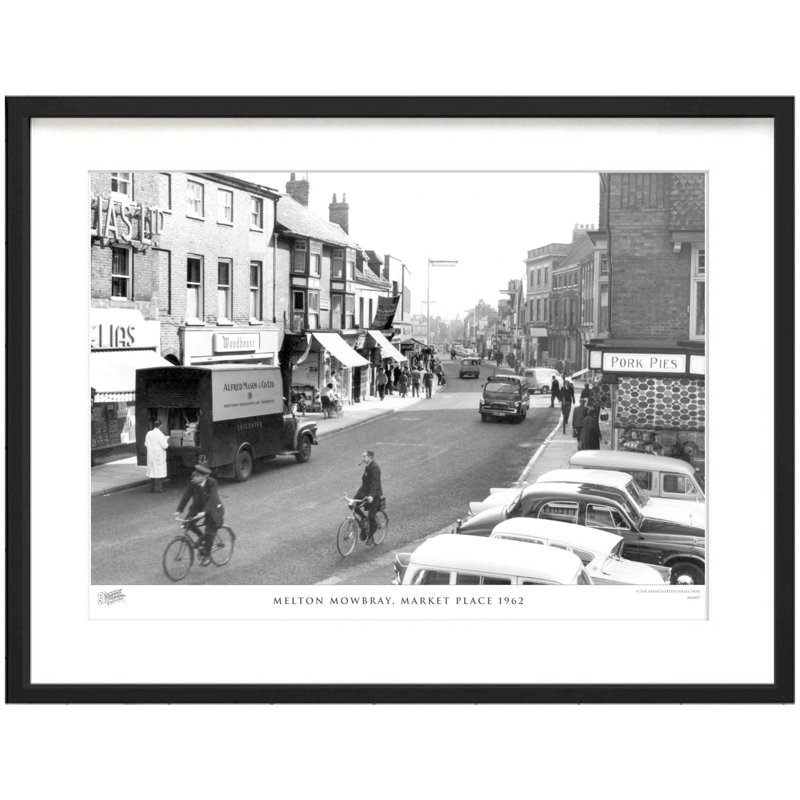 Melton Mowbray, Market Place 1962 - Single Picture Frame Print, 43.5cm H x 53.4cm W x 2.3cm D