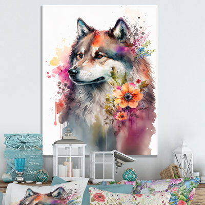 «Cute Siberian Floral Art I», peinture sur toile