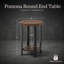 Pomona 20" Round End Table with 2 Shelves