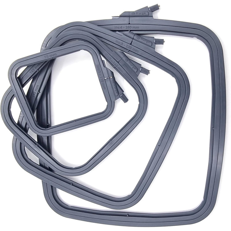 Cerceau carré en plastique nurge 170-14 anthracite, Gris
