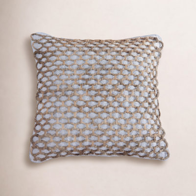 Ablo Textured Cotton Blend Throw Pillow