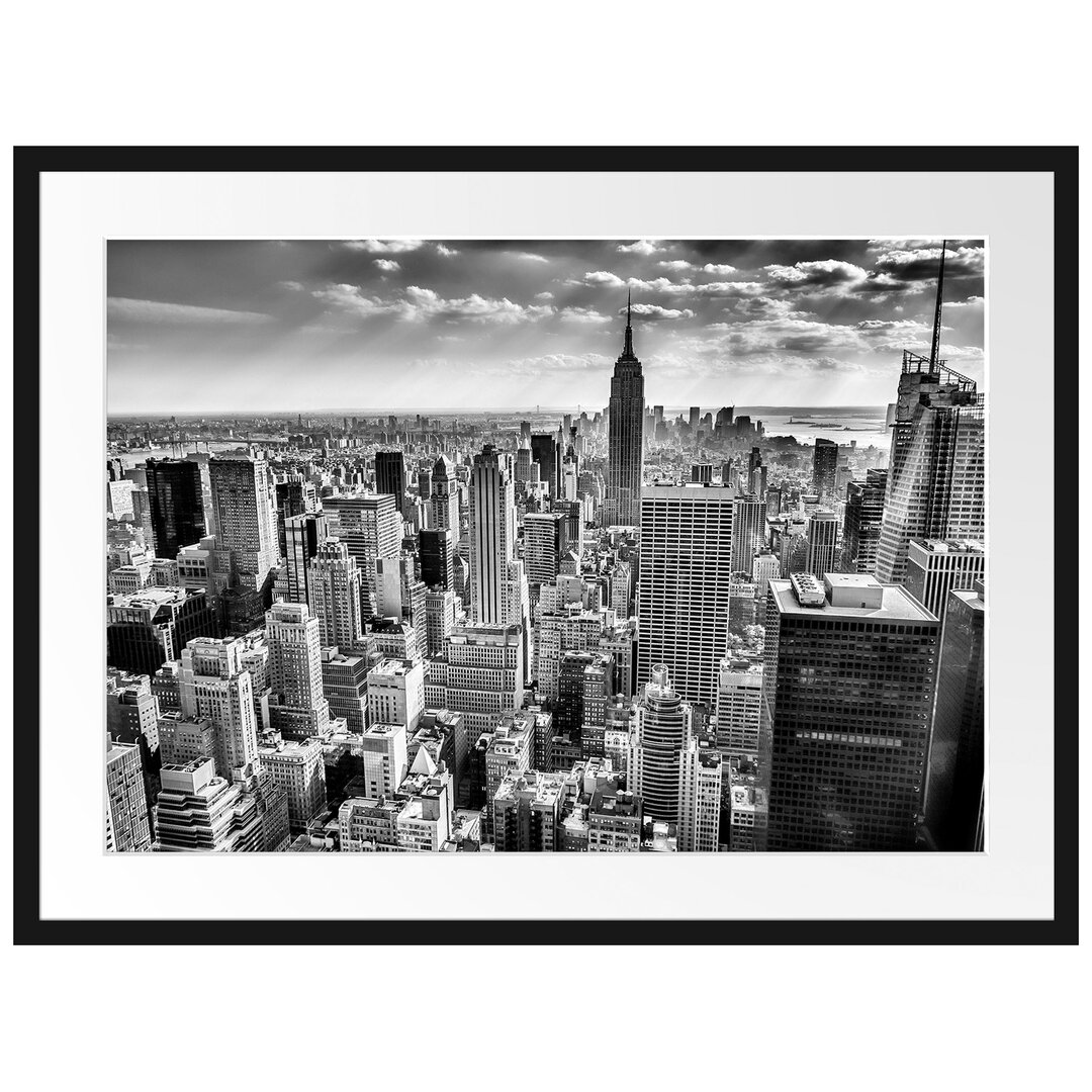 Gerahmtes Poster New York bei Tag