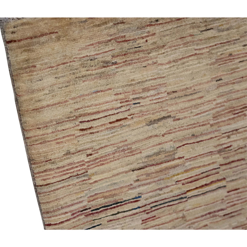 Hand Knotted Wool Area Rug in Multi