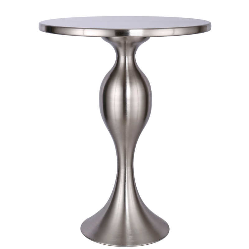 Table de bout Jardin, Nickel brossé