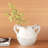 Asllan White 7" Ceramic Table Vase