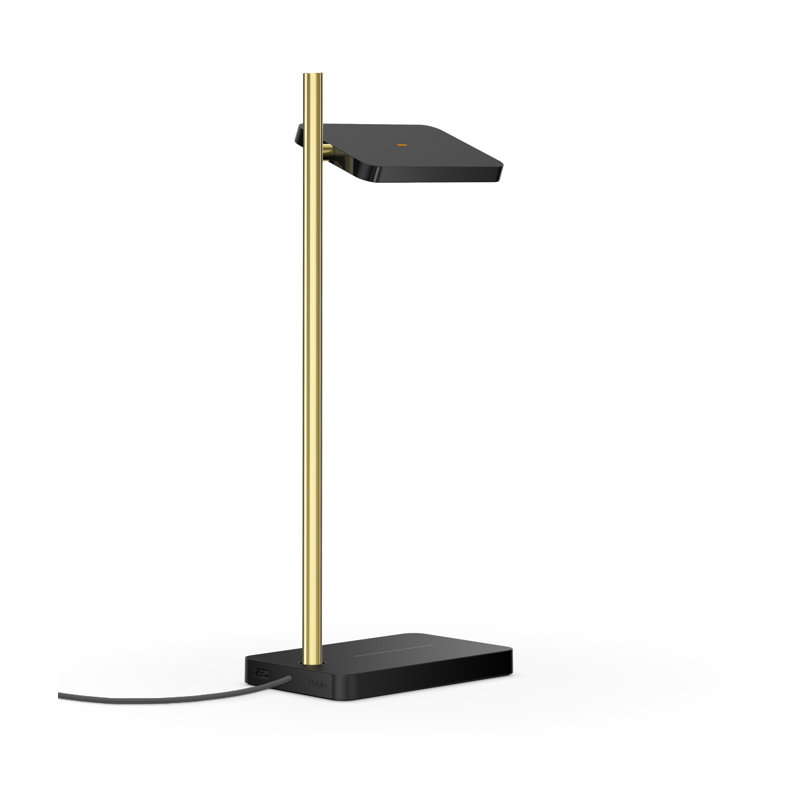 Lampe de table Talia, Noir/laiton