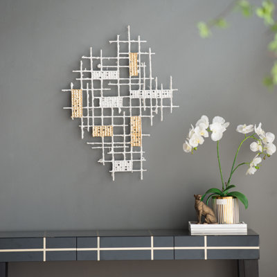 31.7X1.6X23.6" Wall Decor