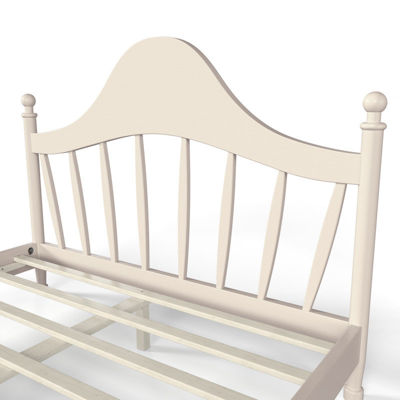 Grand lit plateforme avec tête de lit chic, structure de lit en bois massif avec support à lattes, pas de sommier tapissier et conception basse à terre, beige