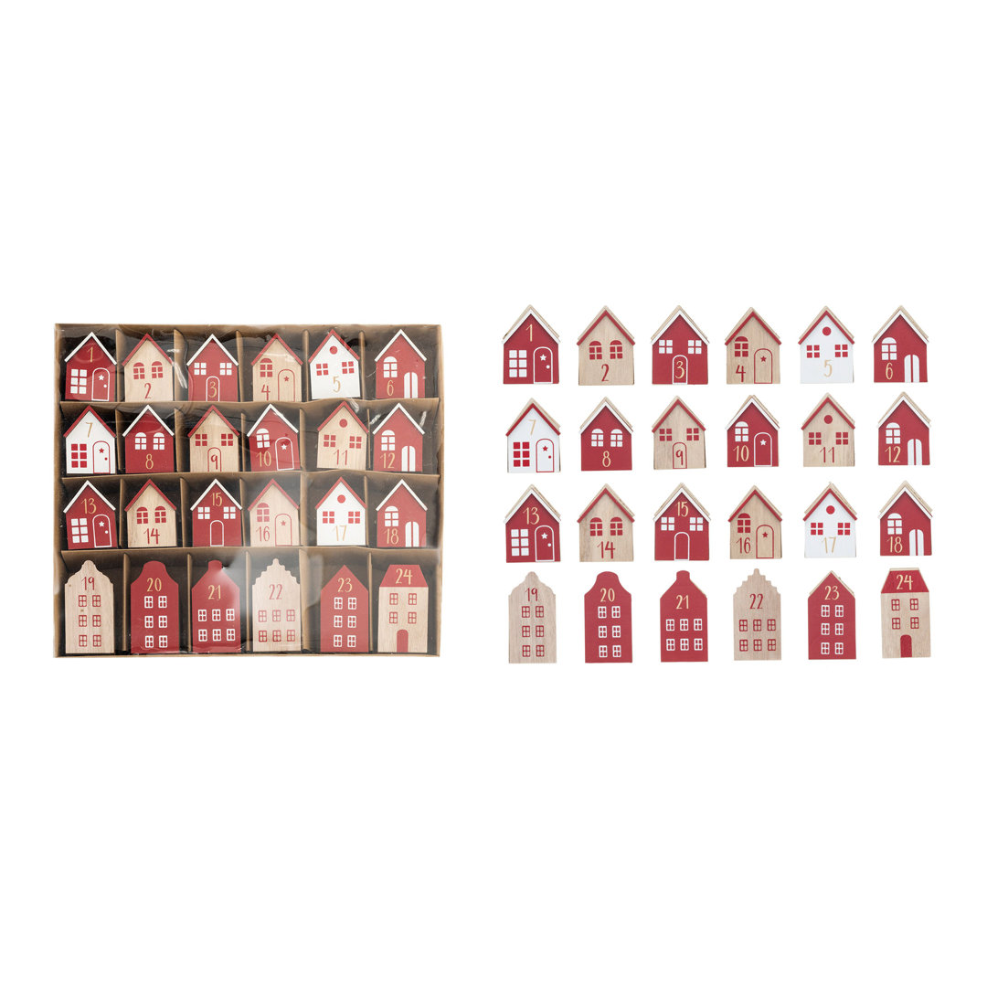 Wood Advent Calendar Houses The Holiday Aisle®