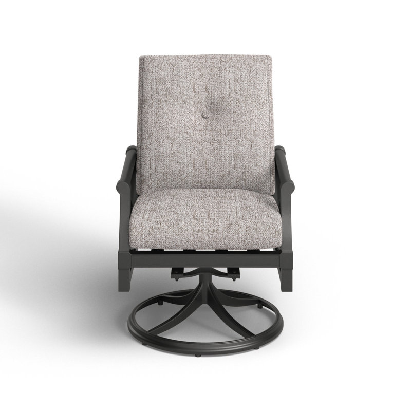 Andover Outdoor Rocker Chair, Denver Scarlett Sunbrella®, Pewter