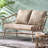 Patio In Water- Material: Woven , 48.50"W X 28.25"D 28.75"H, Assembly Required, 600 Lbs Capacity Backyard With Construction: Pe Waterproof Padding, Required
