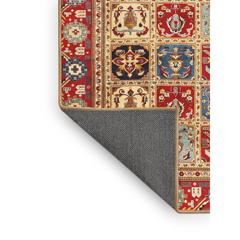 Tapis brun / rouge, Rectangle 6 pi x 9 pi