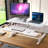 Adjustable Metal Base Standing Desk Converter with Power Outlet