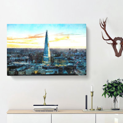 The Shard London England Skyline - Wrapped Canvas Print