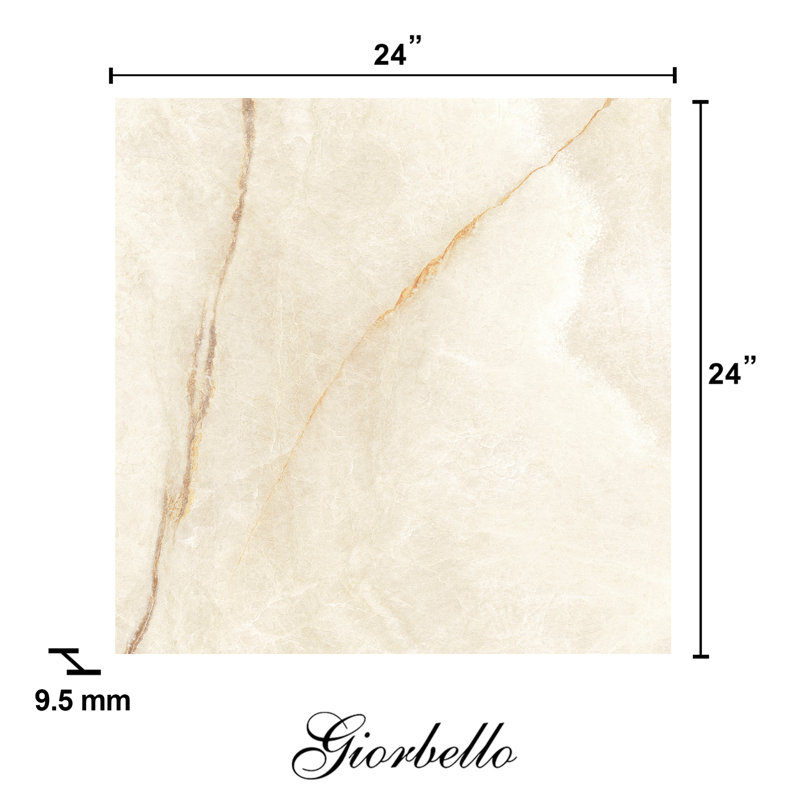 Carreau de sol en porcelaine mate onyx 24 po x 24 po espagnol solario (3 pièces, 11,63 pieds carrés / caisse)