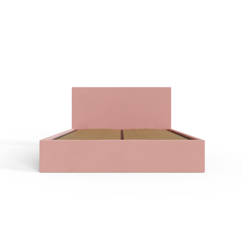 Upholstered Ottoman Bed, Kingsize (5'), Pink