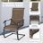 Patio 7-piece PVC-coated polyester And Iron Dining Set With Umbrella Hole