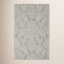 Armando Ivory Gray Hand-Tufted Floral Cotton Rug