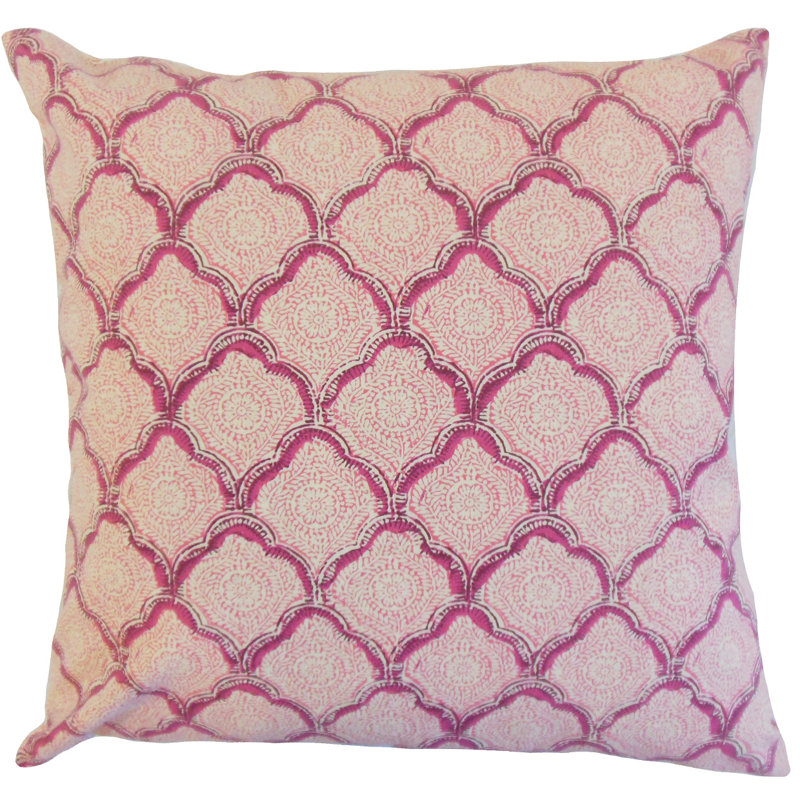 Padma coussin coton géométrique, Minéral, 18 po x 18 po