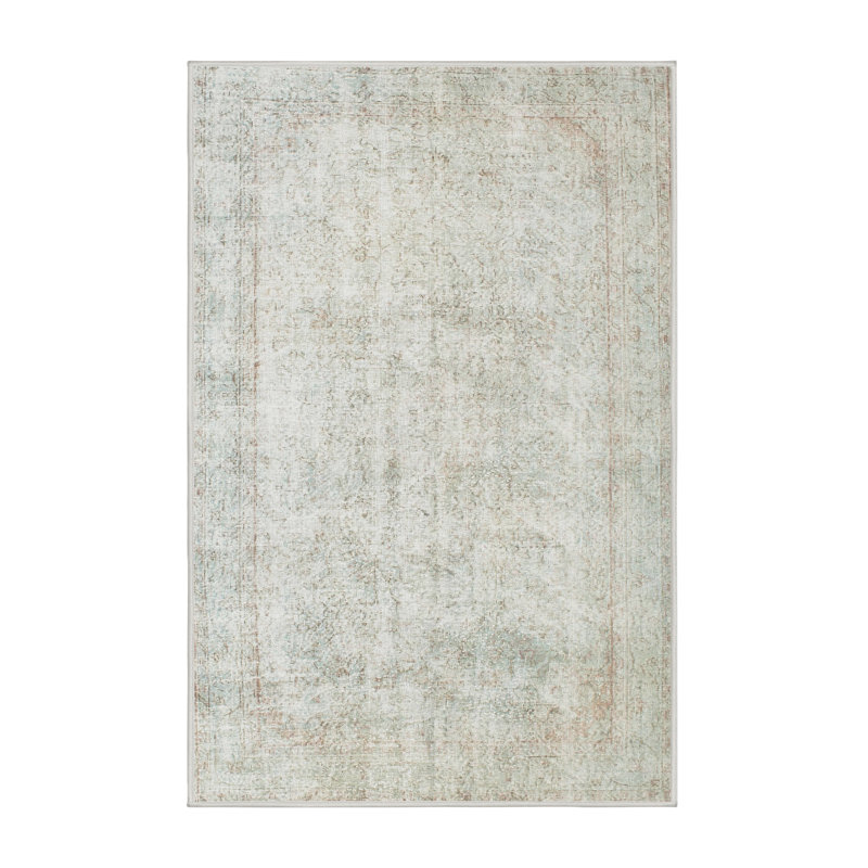 Tapis beige/gris traditionnel Monhegan, Rectangle 6 pi x 9 pi