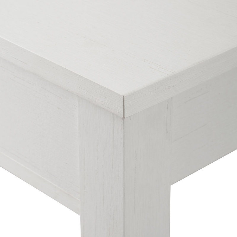 Cadhla 48" 1-Drawer Console Table, Brushed White