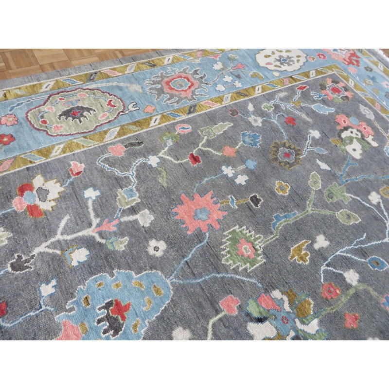 Tapis unique gris de 12 pi One-of-a-Kind