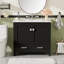 Meuble-lavabo 36 po avec lavabo en céramique-528519244
