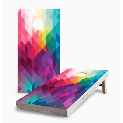 Ensemble de planche de jeu Rainh Mosaic 2x4 | Comprend (2) planches (8) sacs et accessoires optionnels