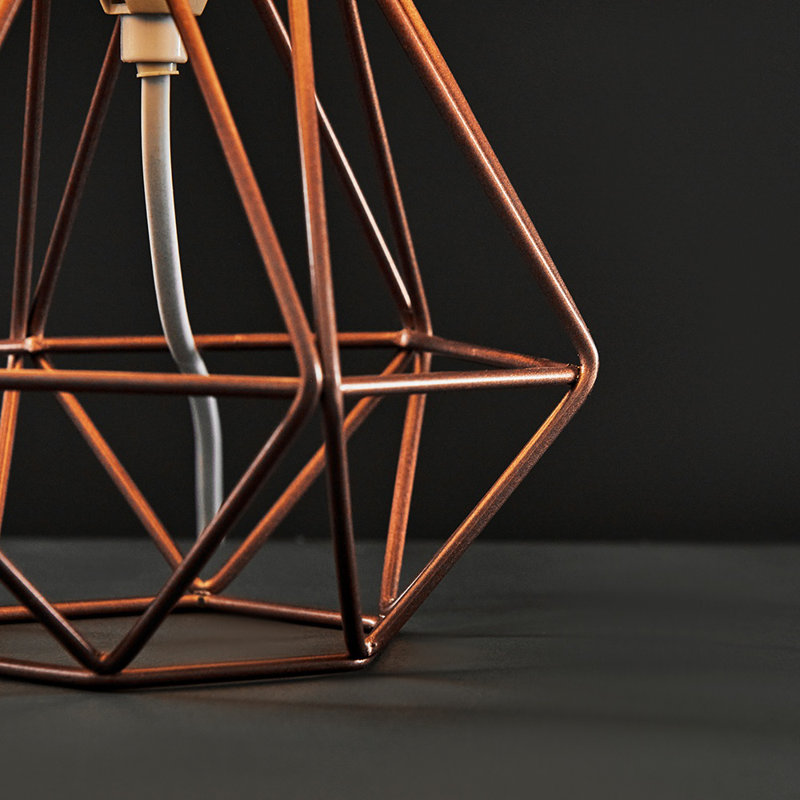 Bartelt Metal Table Lamp, Yes, Copper, White
