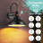2-pack Motion Sensor Farmhouse Outdoor Barn Light, Dusk-to-dawn Sensor Wall Light-1213855787