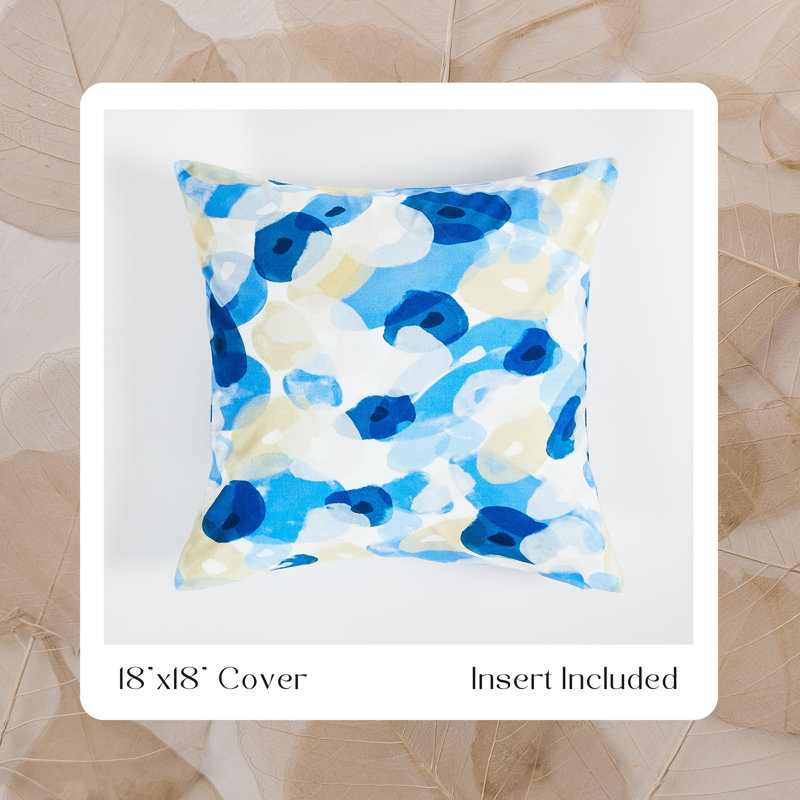 Coussin floral 22 po