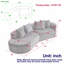 Canapé modulaire surdimensionné rembourré Modern