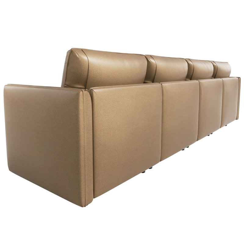 Ensemble de salon configurable en similicuir 3 pièces Tomario