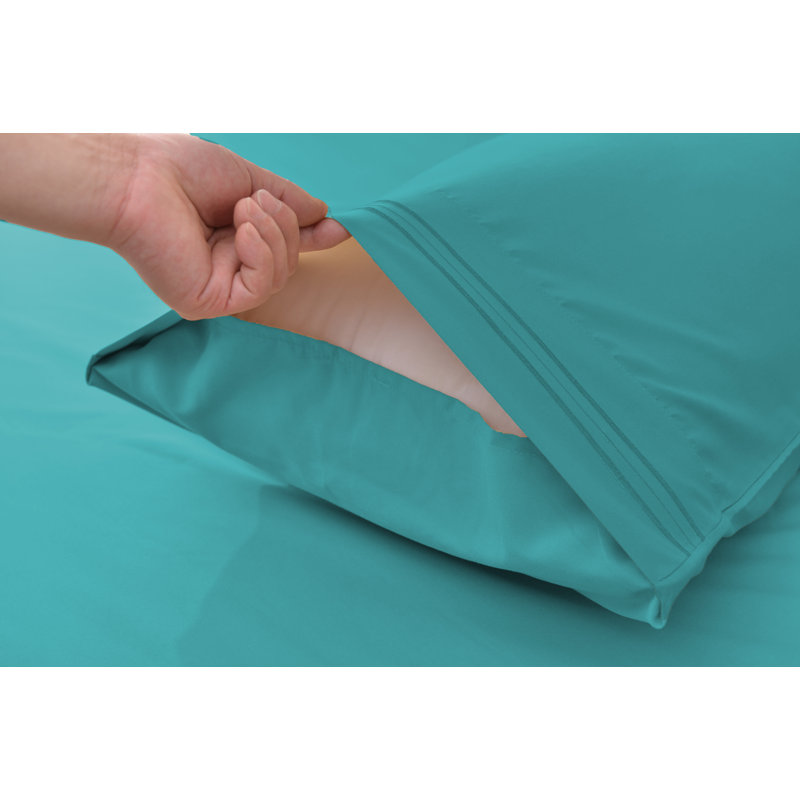 1800 Thread Count Rayon from Bamboo Sheet Set, Teal, California King
