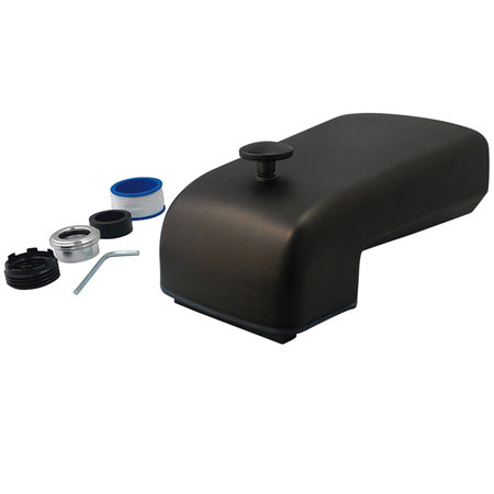 Kingston Brass Shower Scape 6-Inch Universal Diverter Tub Spout, Oil Rubbed Bronze
