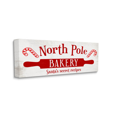 «North Pole Bakery Kitchen», art mural sur toile par Lil 'Rue