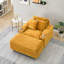 Canapé simple avec coussin et repose-pieds-303559900