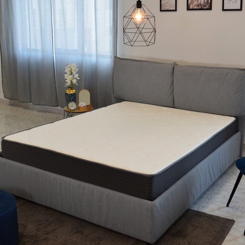 Taille simple 8 po Matelas - Mousse viscoélastique imprégnée de gel avec ressorts ensachés relaxants pour un sommeil profond dans la chambre à coucher