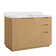 Abuja 48" Single Bath Vanity with White Grain Stone Top