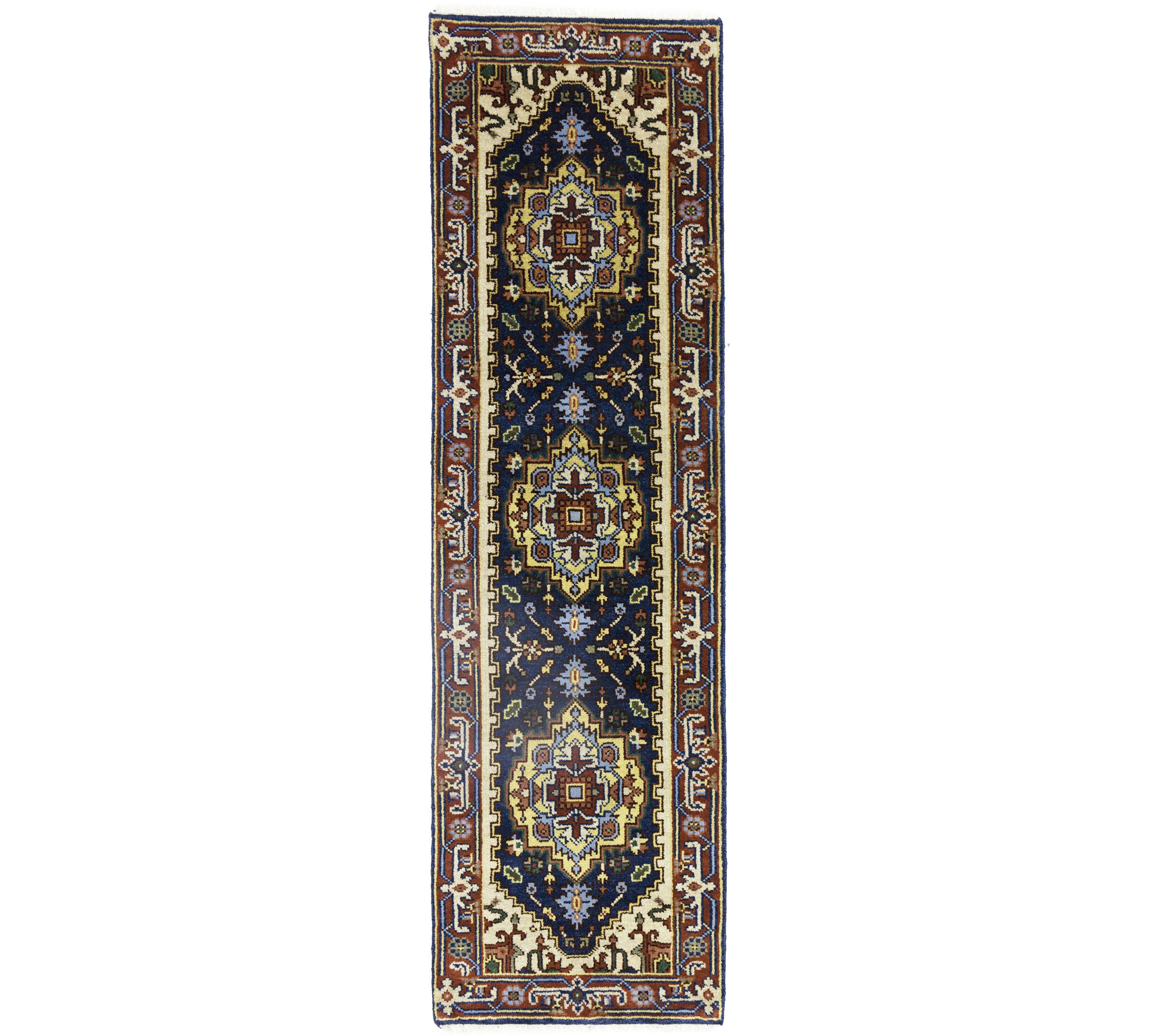 Bruck Oriental Blue Indoor / Outdoor Area Rug Three Posts Rug Size: Rectangle 5' x 8